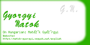 gyorgyi matok business card